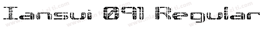 Iansui 091 Regular字体转换